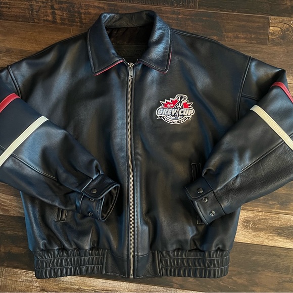 TORONTO 2007 GREY CUP 100% GENUINE LEATHER JACKET - XL - Picture 1 of 12